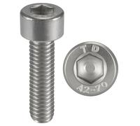 PRORAJE Vis M2x4 mm INOX A2 Tête Cylindrique Ø 2x4 mm, LOT DE 20 Pcs | CHC, Acier Inoxydable A2-70 (V2A/304), ISO 4762 / DIN 912, BTR, Pas de 0,4mm, M2x4mm, 2x4mm, M2 x 4, 2 x 4mm