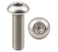 PRORAJE Vis M3x4 mm INOX A2 Tête Bombée BHC Ø 3x4 mm, LOT DE 5 Pcs | Acier Inoxydable A2-70 (V2A/304), ISO 7380-1, BTR, Filetage Total, Pas de 0,5mm, M3x4mm, 3x4mm, M3 x 4, 3 x 4mm