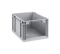 PROREGAL Bac Euro NextGen Store | HxLxP 22x30x40cm | 20 litres | Façade ouverte | Eurobox, boîte industrielle, boîtes de rangement, empilables, conteneur de stockage, bacs de rangement