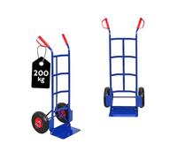 PROREGAL Diable Odin | HxLxP 115x54,5x44,5cm | Capacité de Charge 200kg| Pneus à air | Bleu
