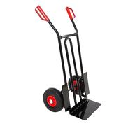 PROREGAL Diable Pliable Rhino XL | HxLxP 104x50x60cm | Capacité de Charge 250 kg | Noir | Roues pneumatiques | Chariot de Transport, Diable d'escalier