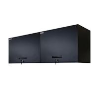 PROREGAL Mega Deal 2X Armoire à Outils Elephant Murale verrouillable en métal Suspendue 55x80x40cm 2 Niveaux en Acier avec revêtement en Poudre Noire 40cm de Profondeur