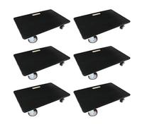 PROREGAL Mega Deal 6X Profi Plateau Roulant Hercules Charge Lourde 40x60cm Capacité de Charge 500kg 4 roulettes en Caoutchouc & poignée Contreplaqué avec revêtement en Caoutchouc pour Meuble