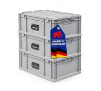 PROREGAL SET SUPER ÉCONOMIQUE 3x Bac Euro NextGen Portable | HxLxP 23,5x40x60cm | 44 litres | Eurobox, boîte industrielle, boîtes de rangement, empilables, conteneur de stockage, bacs de rangement