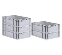 PROREGAL SET SUPER ÉCONOMIQUE 5x Bac Euro NextGen Economy | Poignées fermées | HxLxP 17x40x60cm | 34 litres | Eurobox, boîte industrielle, boîtes de rangement, empilables