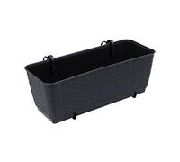 Prosperplast Bac á Fleurs Jardinière Ratolla Anthracite 39cm 6L bac à Fleur Jardin Balcon Maison plantations été
