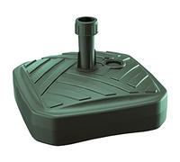 Prosperplast Pied de parasol Base carrée à rayures en polyéthylène 39×39×13 cm Vert