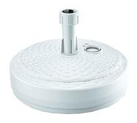 Prosperplast Base de parasol rond tressé en polyéthylène Ø39×13 cm 10 L blanc