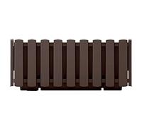 Prosperplast Boardee Fencycase Pot de Fleurs pour Balcon Motif Rustique pour Usage intérieur et extérieur (Longueur 580 mm, Marron)