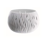 Prosperplast Pot de fleurs Sandy Bowl DSK240 avec réservoir Plastique Ø238 mm 2,3 L Blanc