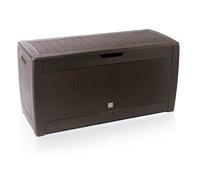 PROSPERPLAST Coffre de rangement Rato, 1190 x 480 x 600 mm (conseil, marron, 1,19 x 0,6 x 0,48 m)