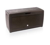PROSPERPLAST Coffre de rangement Rato, 1190 x 480 x 600 mm (Matuba, marron, 1,19 x 0,6 x 0,48 m)