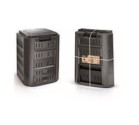 PROSPERPLAST Composteur Compogreen 380L noir 82,6x71,9x71,9 cm