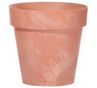 PROSPERPLAST CUBE BETON EFFECT Pot de fleurs, 11 cm, 0,6 L, terre cuite DCUB110E-R624