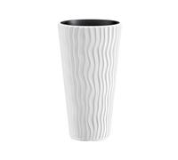 Prosperplast DPSP350 Pot de fleurs avec insert Sandy Slim blanc