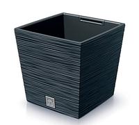 Jardiniere Prosperplast Furu Square Low pot de fleurs avec insert DFS300-S433 - couleur anthracite - 14/19L