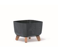 Prosperplast Gracia DGQL400E Pot de Fleurs carré sur Pieds Anthracite