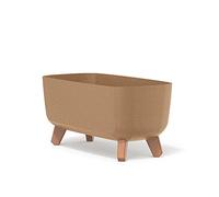 Prosperplast Gracia Pot de Fleurs rectangulaire - 19,5 x 39 x 18,7 cm - pour l'intérieur et l'extérieur - Pot de Fleurs de Jardin avec Couvercle Amovible