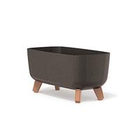 Prosperplast Gracia Pot de Fleurs rectangulaire - 19,5 x 39 x 18,7 cm - pour l'intérieur et l'extérieur - Pot de Fleurs de Jardin avec Couvercle Amovible