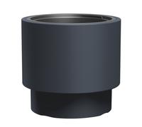 Pot de fleurs rond HEOS DBHEN400 avec insert | Anthracite