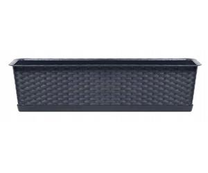 Prosperplast Jardinera Ratolla Fall pour Balcon 13,5 l, Dimensions (mm) 783 x 173 x 150 cm, Anthracite