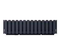 Prosperplast Jardinière à suspendre balcon Pot de fleurs 58cm anthracite Boardee Fencycase G