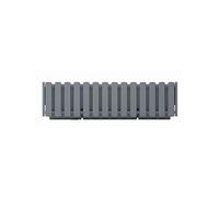 Prosperplast Jardinière de balcon Boardee 58 x 18 x 16 cm Gris de pierre