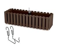 Pot de fleurs 58cm marron balcon suspension Boardee Fencycase