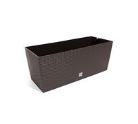 PROSPERPLAST Jardiniere Rato 30 L avec arrosage 60x24x24cm chocolat