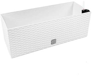 PROSPERPLAST Jardiniere rectangulier 17L blanc 52x20x19cm arrosage automatique