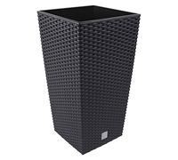 Prosperplast Pot de fleurs RATO SQUARE avec insert 40 cm Anthracite