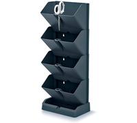 Prosperplast Macetero Vertical Mini Cascade Anthracite