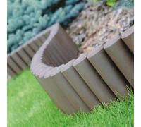 Prosperplast Palissade 2,7 M Bordure De Parterre La Pelouse Randstein Kantenstein, Braun, 31 X 28 X 26,6 Cm, Ipal5-R222 Multicolore