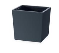 Prosperplast Pot de Fleurs 2 en 1 avec Pot intérieur - en Plastique - Carré - 24 x 24 x 23,5 cm - Anthracite