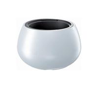 Prosperplast Pot de fleurs 32L Heos 2en1 avec insert rond Ø 436 mm blanc