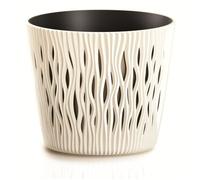 Prosperplast Pot de fleurs 3L créme Sandy Round DSR190