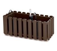 Prosperplast Pot de fleurs avec crochet suspension balcon 38cm marron Boardee Fencycase G