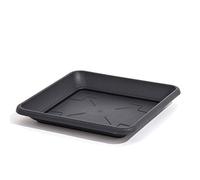Prosperplast Pot de Fleurs et Soucoupe en Anthracite 19 x 19 cm