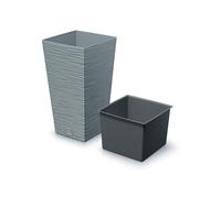 Prosperplast Pot de fleurs FURU SQUARE DFSH265-422U 265x265x500 mm couleur béton