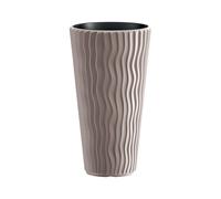 PROSPERPLAST Pot de fleurs Sandy Slim (mocca, l 35 x H 62 x P 35 cm)