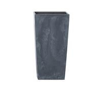 PROSPERPLAST Pot de fleurs Urbi Square, en plastique (anthracite, l 22 x h 42 x p 22 cm)