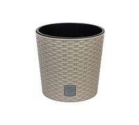 PROSPERPLAST Rato Pot rond mocca 8,7 litres avec pot à planter Ø 25 x 22,4 cm