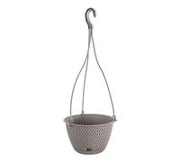 PROSPERPLAST Round Pot 4,8L SPLOFY trainerez Plastic W de Couleur Grise, Ø27 X 16.6 CM