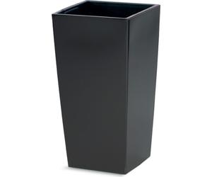 Prosperplast s.r.o. Pot de fleurs avec insert URBI SQUARE MATT 40 cm, anthracite