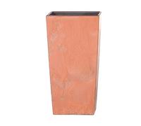 Prosperplast Urbi Square Effet béton 2l, Dimensions (mm) 126x126x200, Terre Cuite
