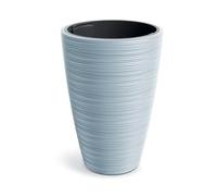 Prosperplast Vena Pot de Fleurs Rond Haut Conique avec réservoir intérieur Gris Clair, 39 x 39 x 56 cm, Usage intérieur et extérieur pour Jardin, terrasse et Balcon