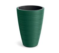 Prosperplast Vena Pot de Fleurs Rond Haut Conique avec réservoir intérieur Vert pin 39 x 39 x 56 cm pour Jardin, terrasse et Balcon 39 x 39 x 56 cm