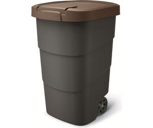 Prosperplast Wheeler 95 l anthracite avec couvercle brun
