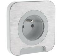 PROTEC - Prise étanche Cover IP44 16A - métal brossé