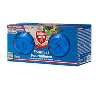 PROTECT EXPERT 10 Boîtes Appâts Anti-Fourmis & Fourmilières - 10x2g | Effets Visibles Dès La 1ère Semaine - Action 12 Semaines - Efficace Intérieur & Abords Maison - FBOIT10